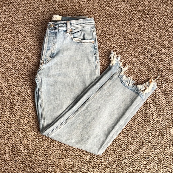 Free People Denim - Free people high rise cut off jean